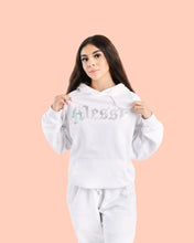 Load image into Gallery viewer, Messy Hoodie (White) Holographic Logo
