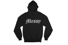Load image into Gallery viewer, Messy Hoodie (Black) Holographic Logo

