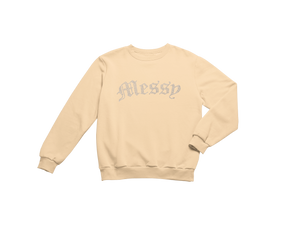 Vintage Wash Melon Rhinestone Crewneck (Nude Collection)